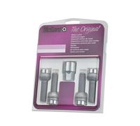 Lot de 4 vis - 12x150 - L45 - H17 - Spherique - Chrome - Antivol de Roues - 2803