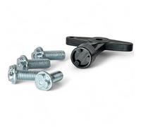 4 Vis de Verrouillage + Clé de Fixation d’enjoliveur Antivol Compatible pour Clio II III, Laguna II, Mégane I, Mégane II, Modus, Scénic II OEM 7700422600