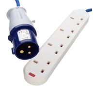 4 Voies 16a Motorhome/Caravan/Camping Principale Electric Hook En Haut d'extension Rallonge Cordon 2 m [2 mètre/2m]