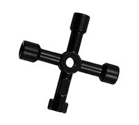 4 Voies Clé Utilitaire Multifonction,Touches de Coffret Electrique Clé universelle pour armoire électrique, clé utilitaire en croix pour Gaz d'Eau Électrique Box Armoire à Pharmacie Clé d'Ouverture