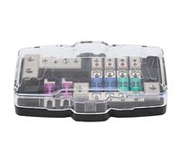 4 Voies Mini Boîte à Fusibles, Keenso Porte-Fusibles Blocs de Distribution de Support de Fusible de Lame ANL Stéréo 30A 60A