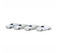 4 voitures bâchées pour chargement sur wagon - HEICO MODELL HC2100 - HO 1/87