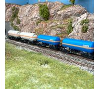 4 wagons citerne à gaz "Wacker / EVA", DB, Ep IV - MINITRIX 15538 - N 1/160