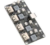 4 Way Fast Charge Module 12V 24V to QC3.0 Power Buck USB Phone Charging Converter Board
