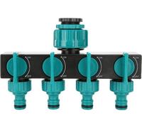 4 Way Water Splitter Garden Irrigation Watering Adapter Hose Connector for Garden Watering Lawn Maintenance European Faucet