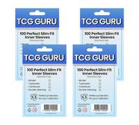 4 x 100 TCG Guru - Taille parfaite - Pochettes intérieures standard - Manches souples