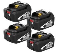 4 x 10000 mAh/10,0 Ah Compatible avec Les Batteries pour Makita 18V BL1850 BL1860 BL1840 BL1830 avec Affichage LED