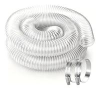 4"X 10FT PVC Dust Collection Hose with Steel Wire Coil,Puncture and Flexible for Efficient Dust Management