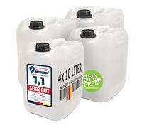 4 x 10L vide Bidon neuf avec fermeture de sécurité alimentaire, -