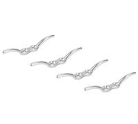 4 x 11,4 cm Crampons de Corde de Bateau 316 en Acier Inoxydable pour Bateaux Accessoires Bateau Fixation Fixation Fixation Incluse 8 Vis