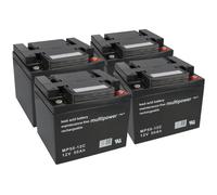 4 X 12V 50Ah Plomb AGM Multipower
