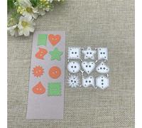 4 x 15,5 cm en forme de bouton de dentelle en métal pour étiquettes, scrapbooking, cartes en papier, loisirs créatifs, pochoirs de découpe