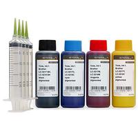 4 x 250 ML Recharge d'encre Compatible pour Brother LC-3217, LC-3219 CMYK pigmenté (Non OEM)
