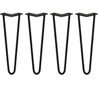 4 x 40.5cm 2 entretoises Hairpin épingle à cheveux table chaise pieds acier 12mm