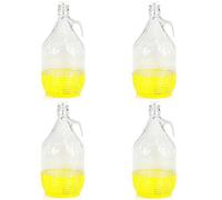 4 x 5 l Verre ballon vin ballon bien fermeture à fermeture Bouteille en verre