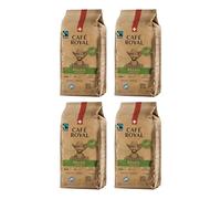 4 x 500 GR - Café Royal Brasil Classico - Café Torréfié en Grains - Format Pratique - Sachets de 0,5 KG - Intensité 3/5 - Grains 100% Arabica Durables du Brésil - Certifiés Fairtrade