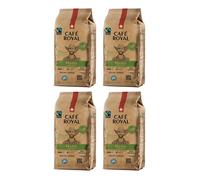 4 x 500 GR - Café Royal Brasil Classico - Café Torréfié en Grains - Sachets de 0,5 Kg - Intensité 3/5 - 100% Arabica Fairtrade