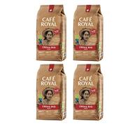 4 x 500 GR - Café Royal Peru Crema Bio - Café Torréfié en Grains - Format Pratique - Sachets de 0,5 KG - Intensité 3/5 - Grains 100% Arabica Durables du Pérou - Certifiés Fairtrade
