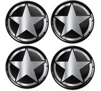 4 X 50Mm Autocollant 3D Silicone Cache-Moyeu Capuchons De Centre Enjoliveurs De Roue Voiture Cache Moyeux Jante Universel Cache-Moy
