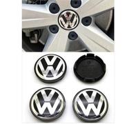 4 x 56mm VW Caches Moyeux Centre Roue Logo Emblème pour Volkswagen Passat B6 B7 CC Golf MK5 MK6 Tiguan #1J0601171