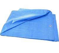 4 X 8 M Tarpaulin Waterproof Tarpaulin With Eyelets 75 G/M² Firewood Cover Blue