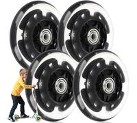 4 X 80mm 80mm Led Light Up Scooter Wheels 80mm With Ball Bearing For All Kinds Of Scooters