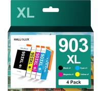 4 X 903 Xl Compatible Replacement Ink Cartridges For 903 903Xl Ink Cartridges For Officejet 6950 6960 Officejet Pro 6960 6970 (Black Cyan Magenta Yellow, 4-Pack)