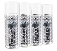 4 x AABCOOLING Home&Office Bombe d'Air Comprimé 400 ml, Dépoussiérant en Spray sans Odeur, Bombe d'Air Sec pour Ordinateurs et Appareils Photo