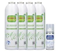 4 x Alaska Refrigerants Réfrigérant de Remplacement R1234yf pour véhicules (Spray nettoyant système A/C Offert)