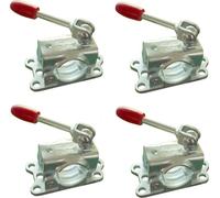 4 x ALKO supports de serrage Ø 48 mm en fonte avec levier de basculement Collier de serrage pour roue jockey / béquilles