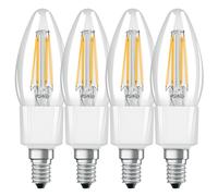 4 x Ampoule LED Filament Smart+ Bougie 4W=40W E14 Clair 470lm Dimmable Bluetooth