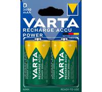 2 Piles Rechargeables D / HR20 3000mAh Varta Accu