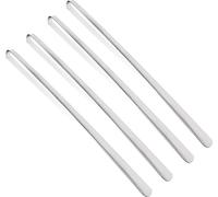 4 x Bayli 80cm chausse-pied en acier inoxydable | Chausse-pied extra long | Chausse-pied en métal | Modèle solide | Chausse-pied en métal avec trous de suspension