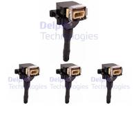 4 x Bobine d'allumage DELPHI pour BMW 3 E30, 3 E36, 5 E34, 7 E32, 7 E38, 8