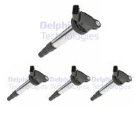 4 x Bobine d'allumage DELPHI pour TOYOTA AURIS, AURIS II, AURIS Kombi (_E18_)