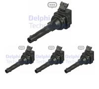 4 x Bobine d'allumage DELPHI pour TOYOTA COROLLA Kombi (_E11_), COROLLA VIII