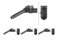4 x Bobine d'allumage HELLA pour AUDI, CUPRA, SEAT, SKODA, VW A1, A3, A3