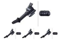 4 x Bobine d'allumage HELLA pour OPEL ADAM, ASTRA K, ASTRA K Furgon/kombi