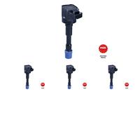 4 x Bobine d'allumage NGK pour HONDA CIVIC VII, CIVIC VIII, IV, JAZZ II, JAZZ