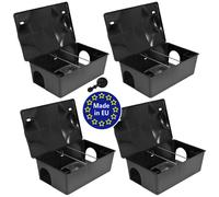 4 x Boîte a appâts Rats Souris Multi Contrôle Petigi