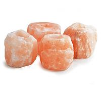 4 X Bougeoir en cristal de sel de l’Himalaya