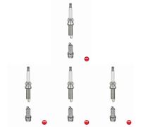 4 x Bougie d'allumage NGK pour DACIA, NISSAN, RENAULT, Bouchon de bloc-moteurT