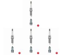 4 x Bougie d'allumage NGK pour NISSAN, RENAULT CLIO III, FLUENCE, GRAND