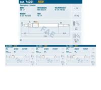 4 x Bougie de préchauffage FAE pour AUDI, MITSUBISHI, SEAT, SKODA, VW A3 8P, A3