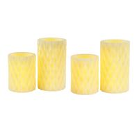 4 X Bougies LED Cosy Pearl Blanc Chaud 3X Piles AAA Couronne De L'Avent Noël