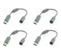 4 X Câble Adaptateur Usb Breakaway Rock Band Pour Manette Xbox 360 Sur Pc - Gris