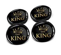 4 x Cache-moyeux de 60 mm de diamètre - Capuchons de moyeux pour jantes, autocollants de jantes, emblème en gel bombé pour jantes de voiture, accessoires de tuning automobile, cache-moyeux DM006 (N°