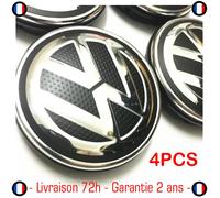 4 x caches moyeux centre roue VW pour Volkswagen 65mm texturé