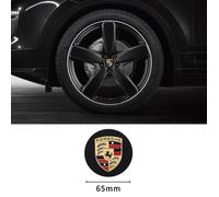 4 x centre de roue cache moyeu Noir 65mm Porsche Macan ABS logo