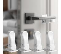 4 X Child Door Lever Locks And Petproof,Baby Safety Door Handle Locks,Easy To Install And Drill (4 Pieces)